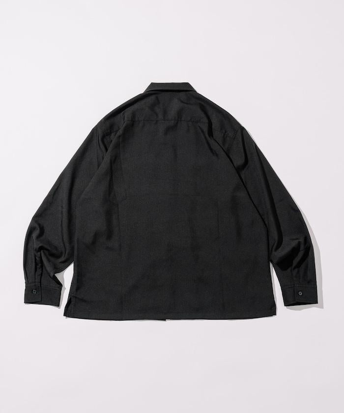 寬鬆版長袖工裝襯衫夾克