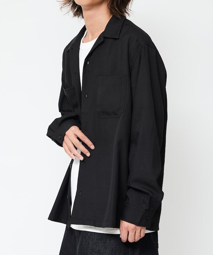 寬鬆版長袖工裝襯衫夾克