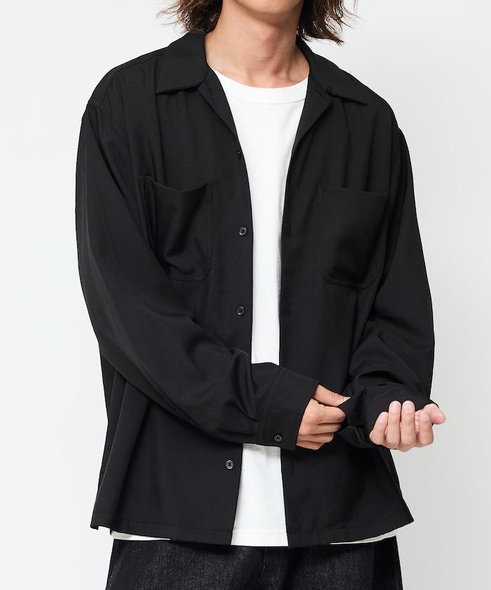 寬鬆版長袖工裝襯衫夾克