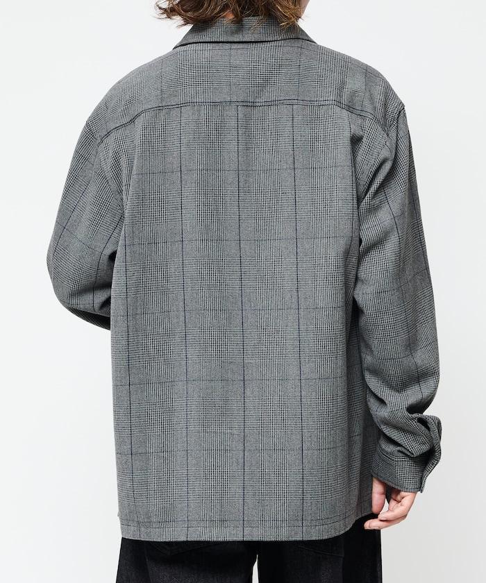 寬鬆版長袖工裝襯衫夾克