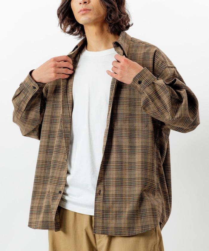 寬鬆版型羊毛感常規領襯衫