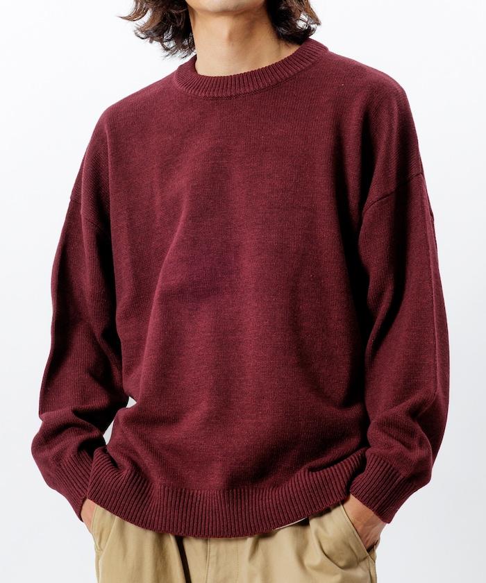 寬鬆版型 易打理 可水洗 圓領針織衫