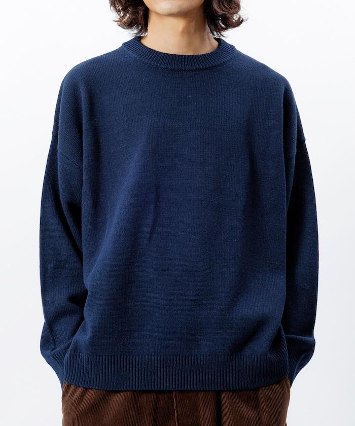 寬鬆版型 易打理 可水洗 圓領針織衫