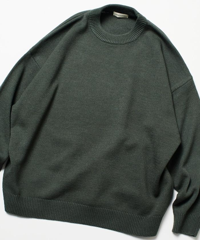 寬鬆版型 易打理 可水洗 圓領針織衫