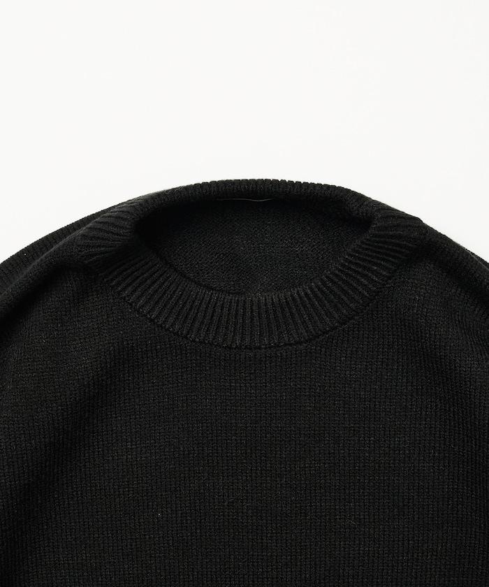 寬鬆版型 易打理 可水洗 圓領針織衫