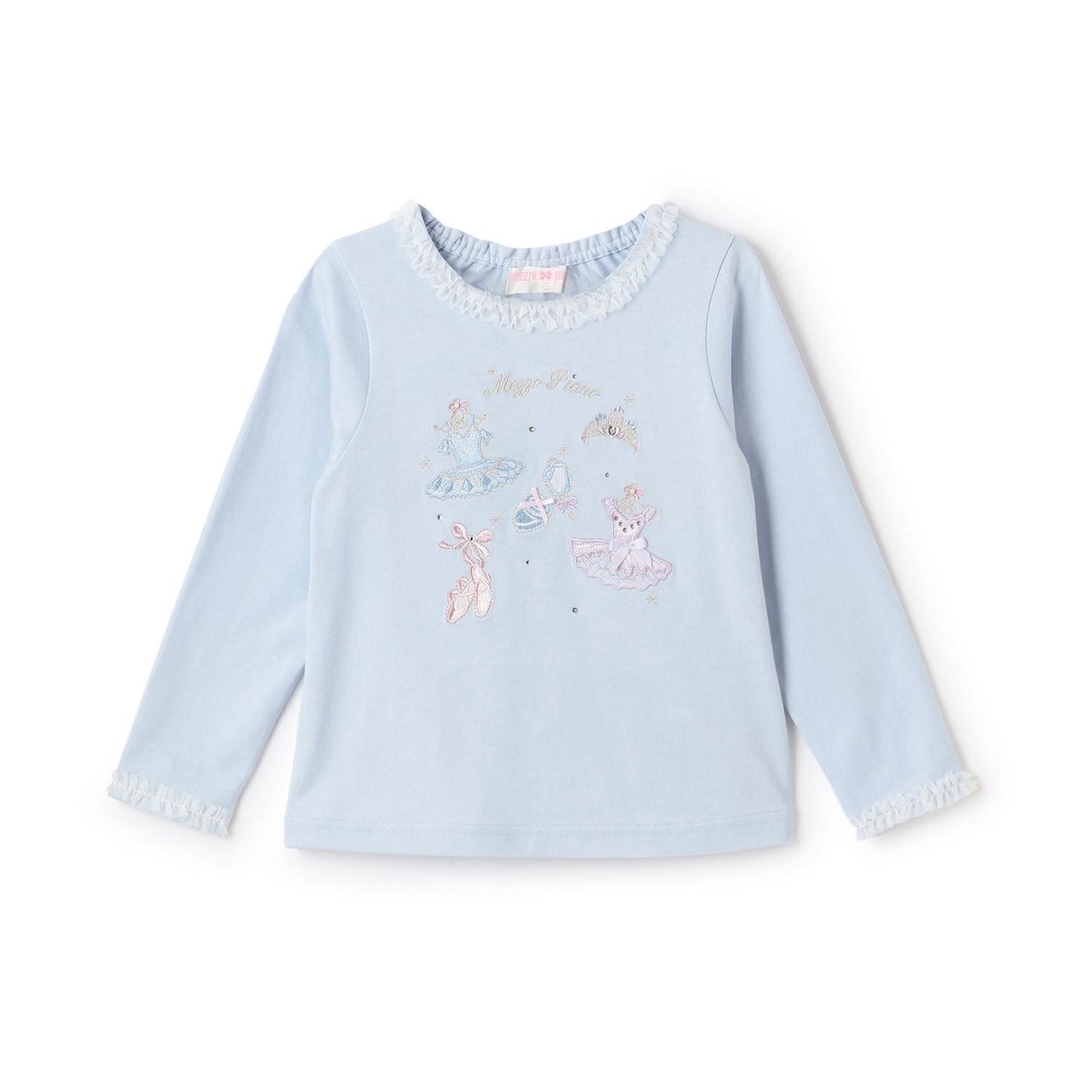 芭蕾刺繡長袖T恤