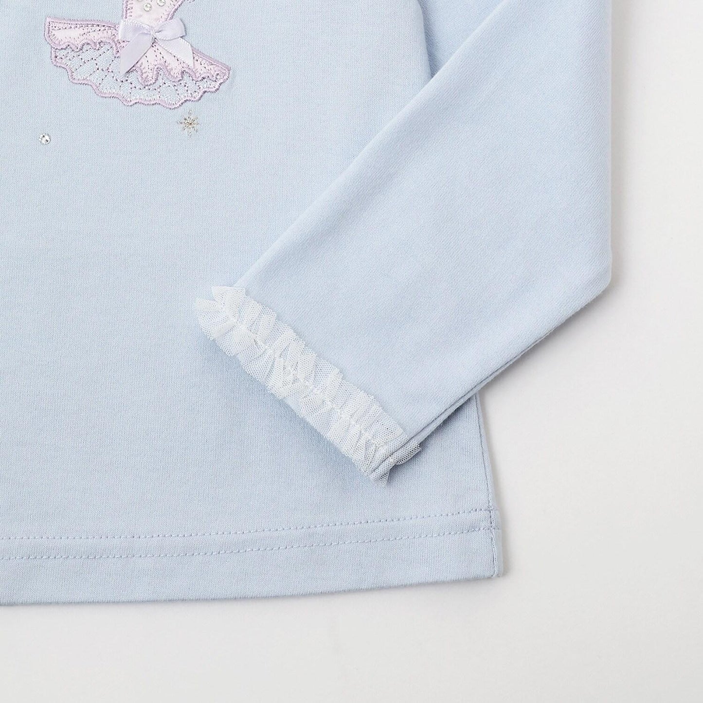 芭蕾刺繡長袖T恤