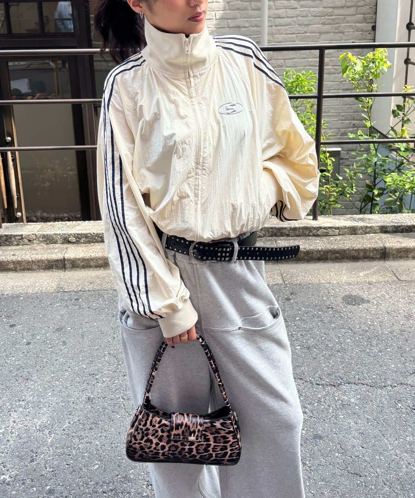 S標誌尼龍運動夾克