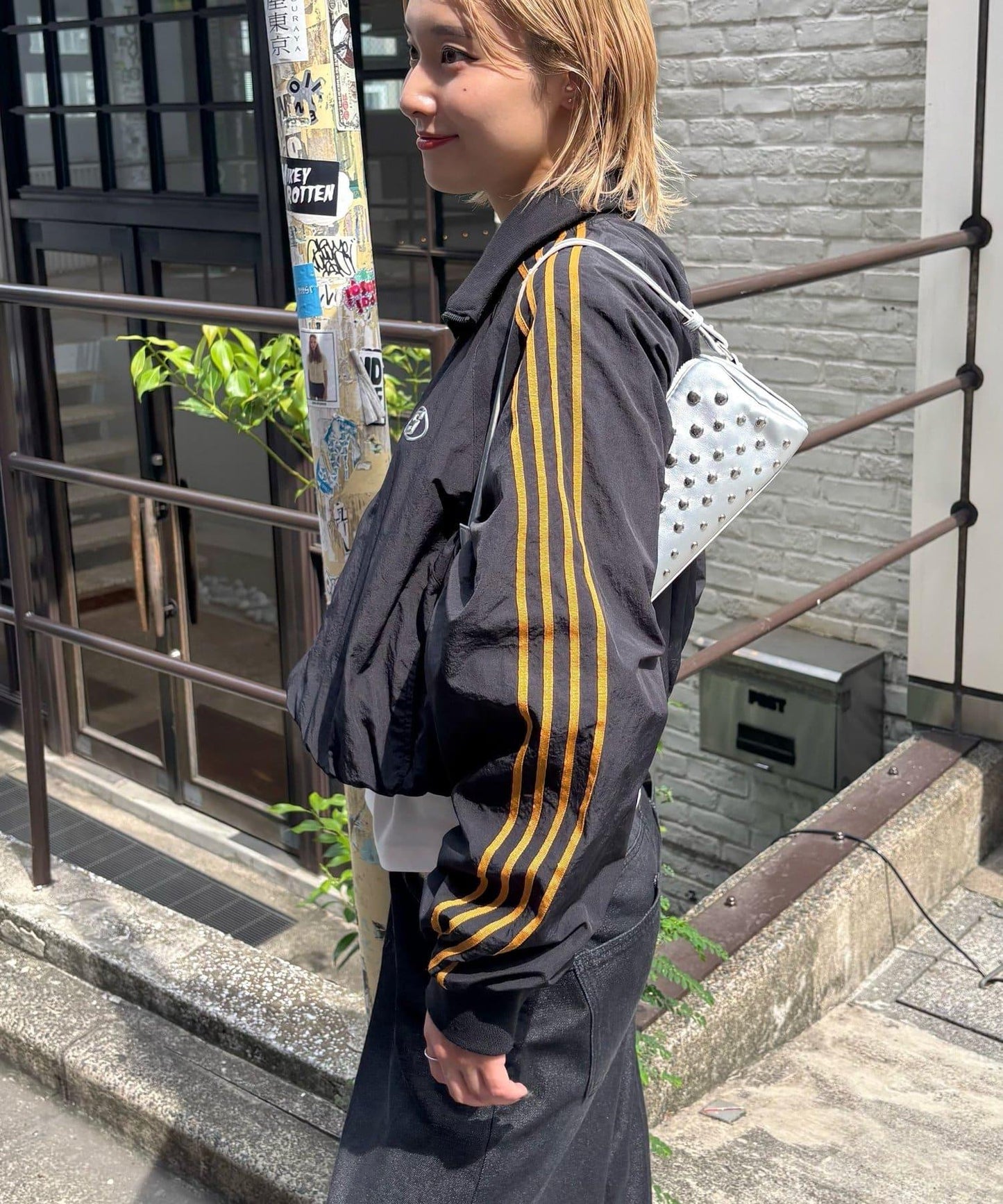 S標誌尼龍運動夾克