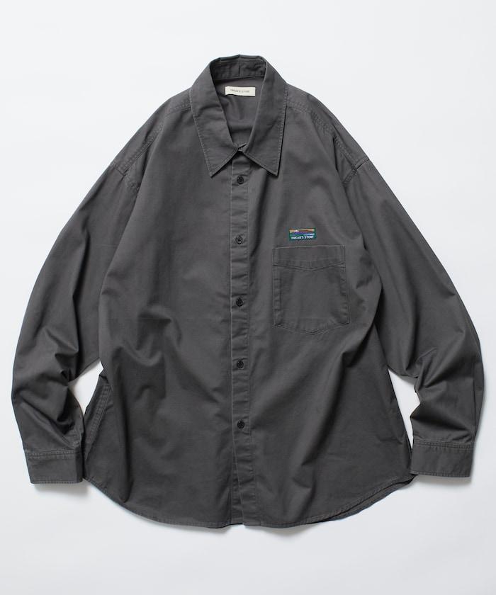 寬鬆版型水洗常規領襯衫