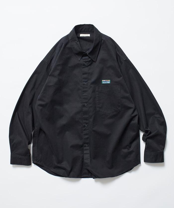 寬鬆版型水洗常規領襯衫