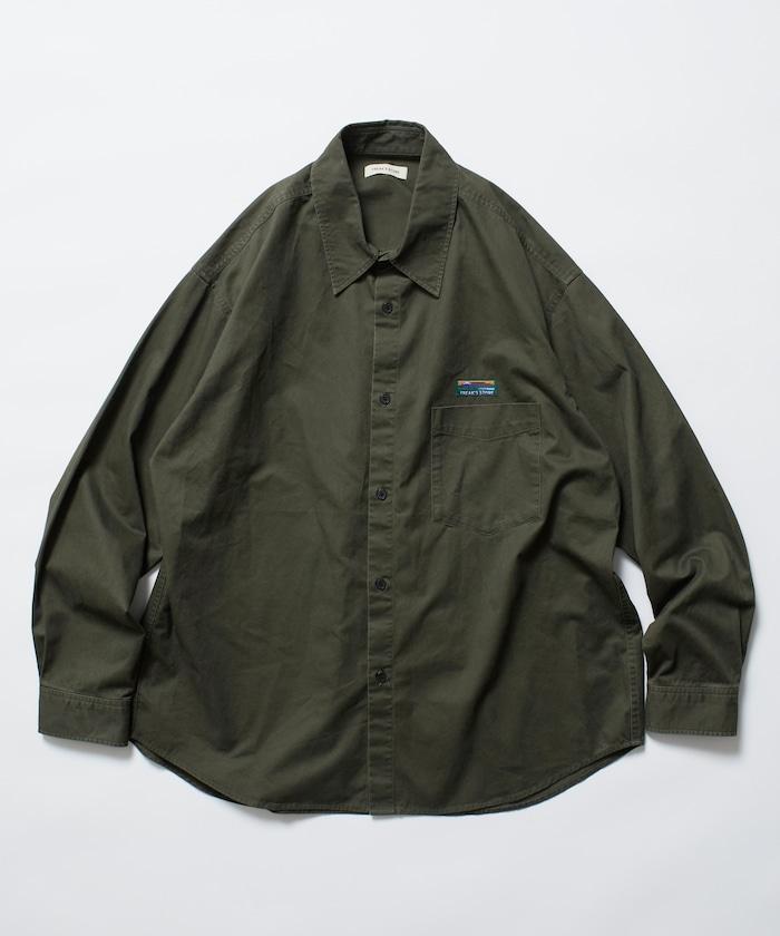 寬鬆版型水洗常規領襯衫