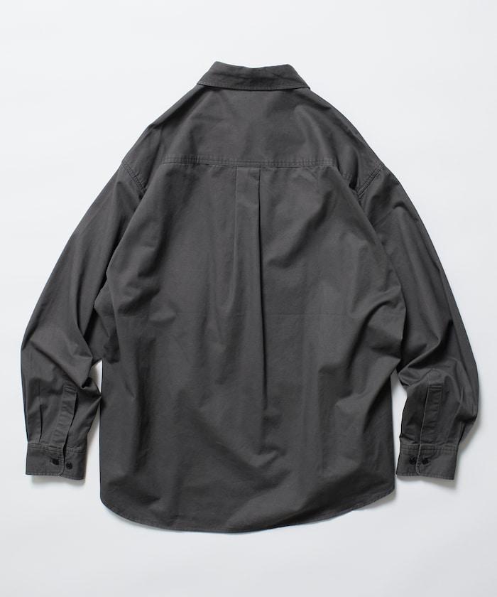 寬鬆版型水洗常規領襯衫