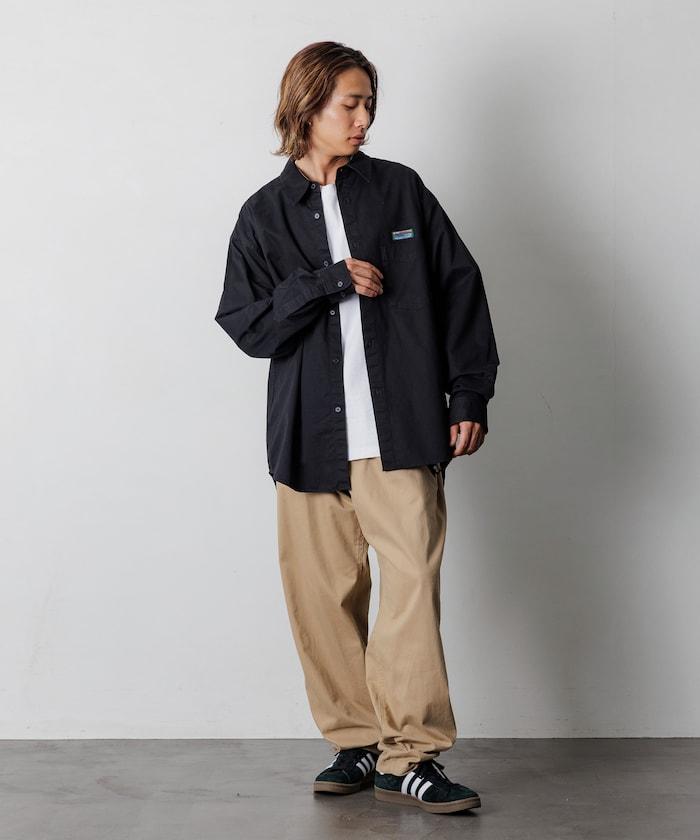 寬鬆版型水洗常規領襯衫