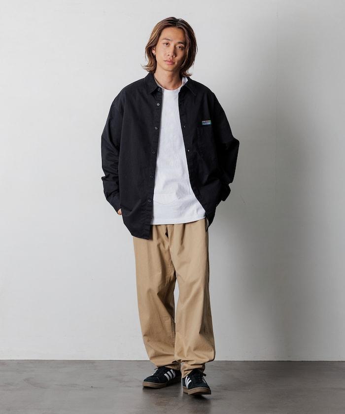 寬鬆版型水洗常規領襯衫