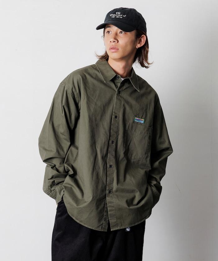 寬鬆版型水洗常規領襯衫