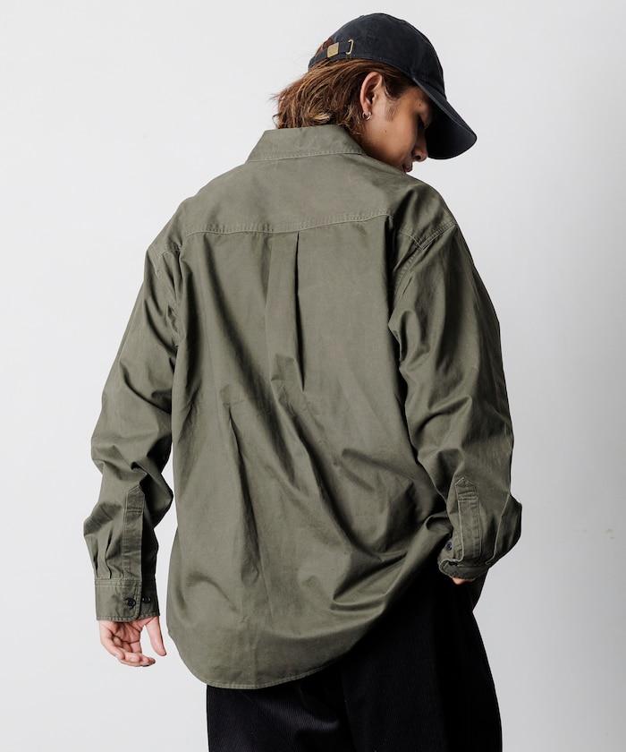 寬鬆版型水洗常規領襯衫