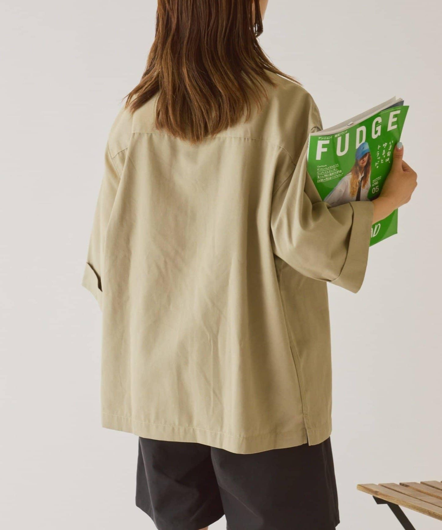 【GEVACO】寬鬆版型半袖工裝襯衫