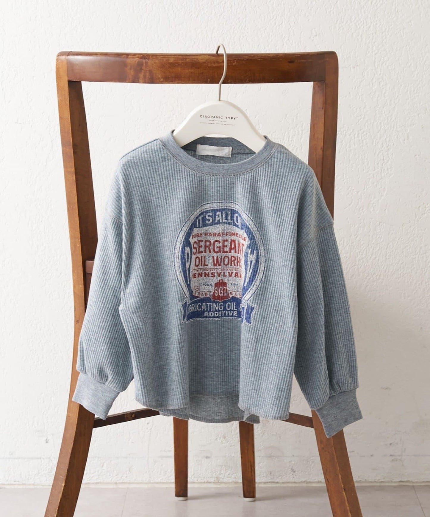 【KIDS】【平價】印花羅紋長袖T恤