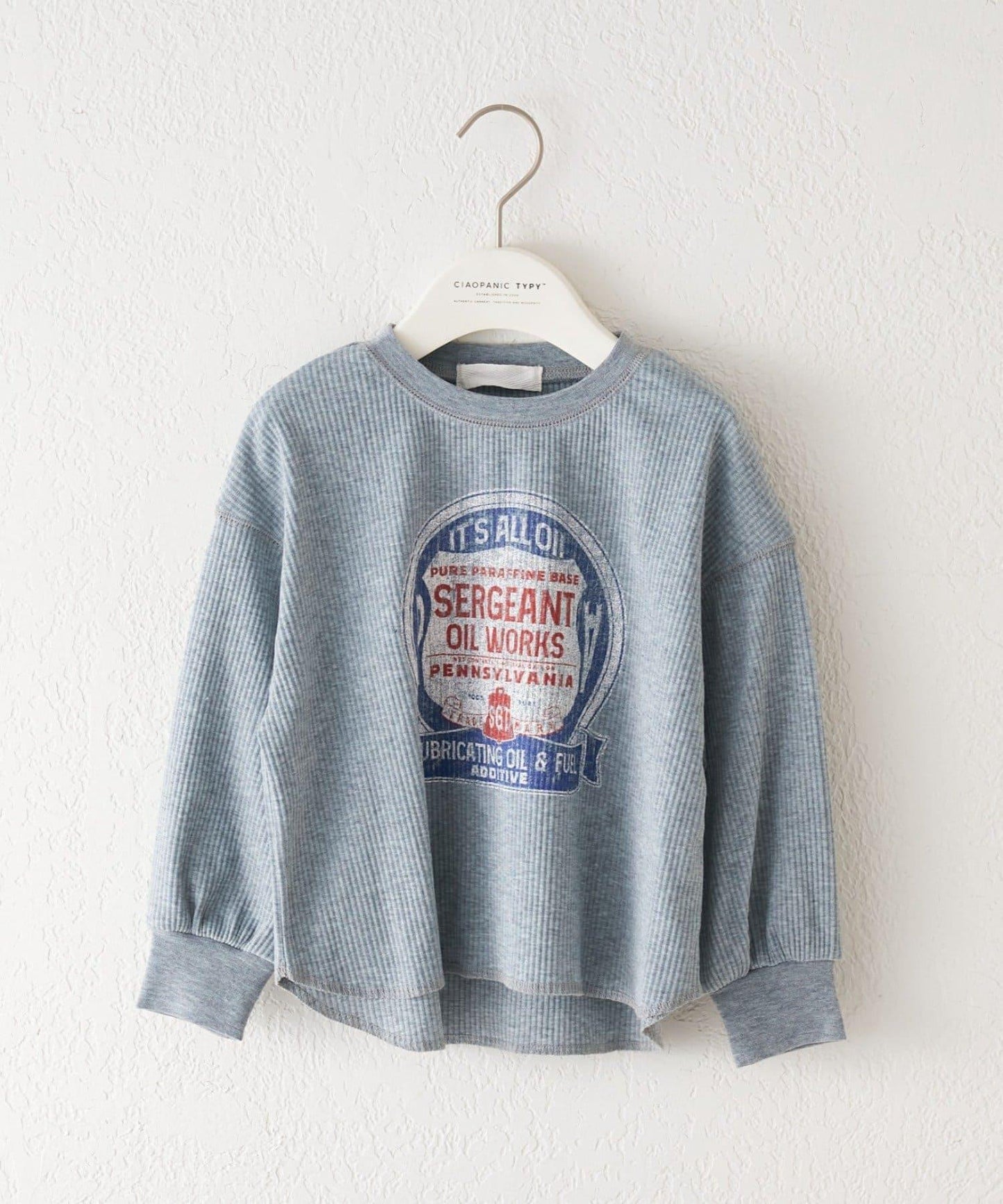 【KIDS】【平價】印花羅紋長袖T恤