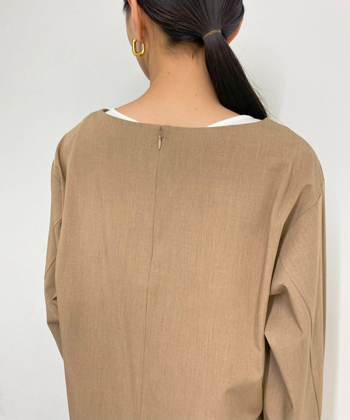 Loungedress 荷葉邊下襬層疊襯衫
