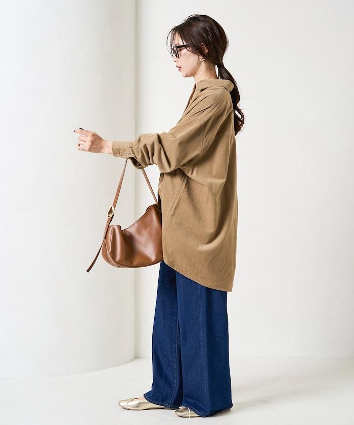 燈芯絨寬鬆襯衫