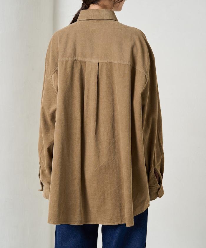 燈芯絨寬鬆襯衫