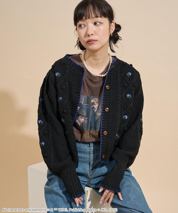 花卉刺繡開衫