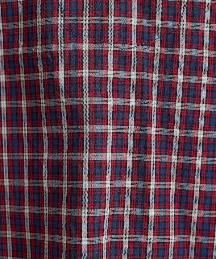 格紋水手領襯衫