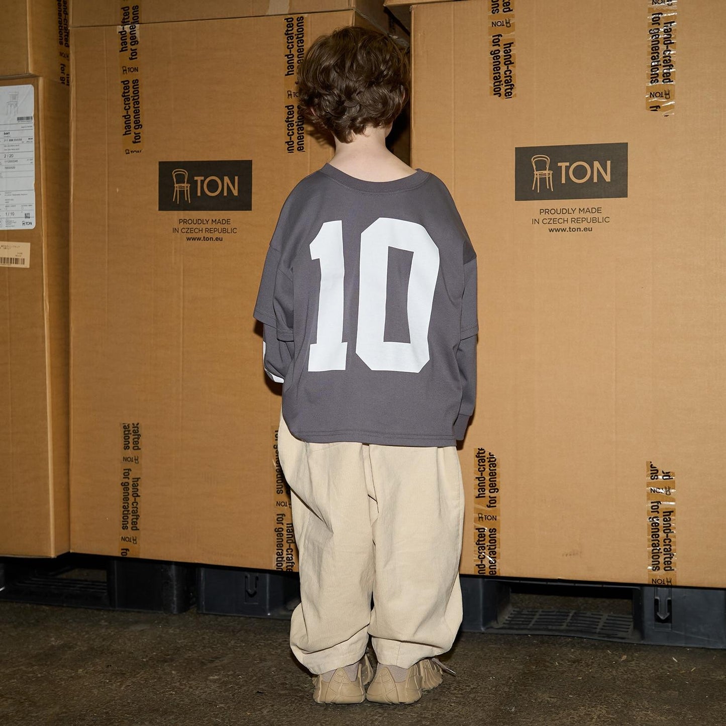 【MNCM】【正反兩穿】【舒適天竺棉】印花疊穿寬鬆T恤