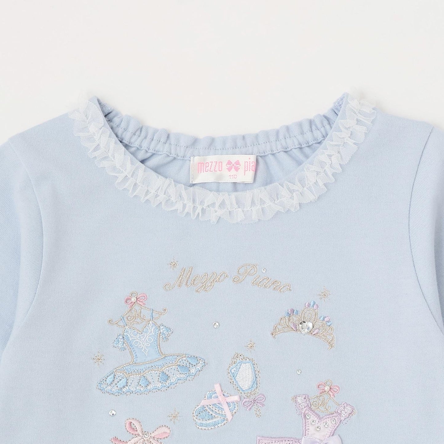 芭蕾刺繡長袖T恤