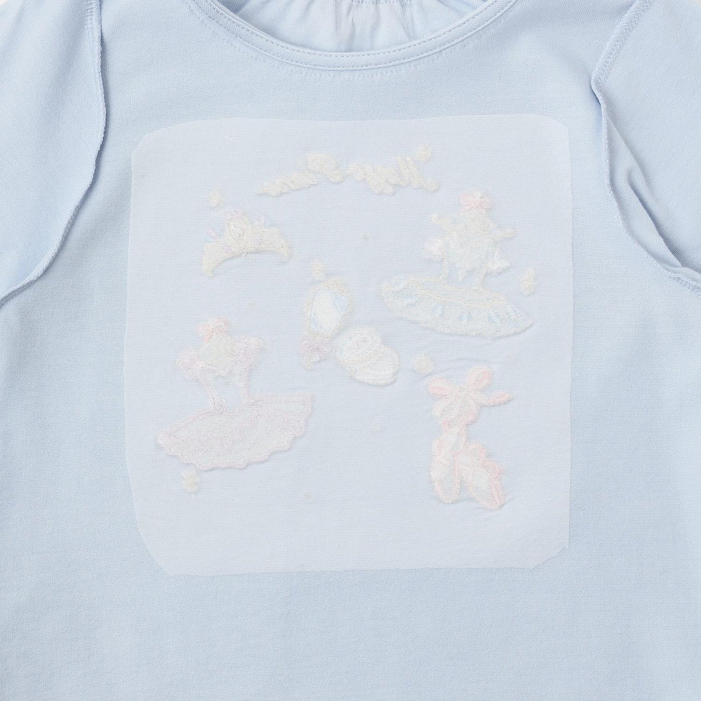 芭蕾刺繡長袖T恤