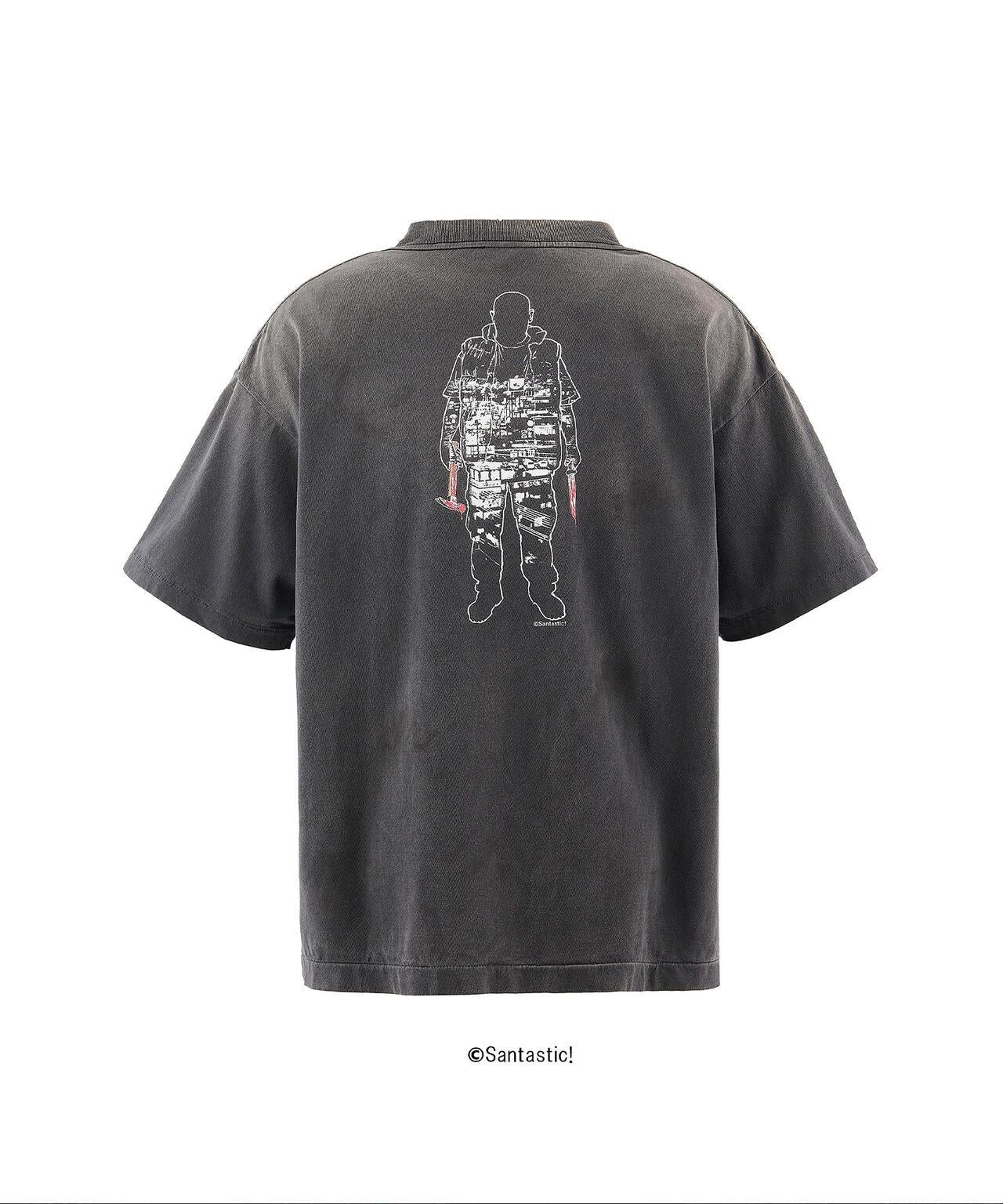 SAINT MICHAEL/GS_SS TEE/慘家-zange-/黑色