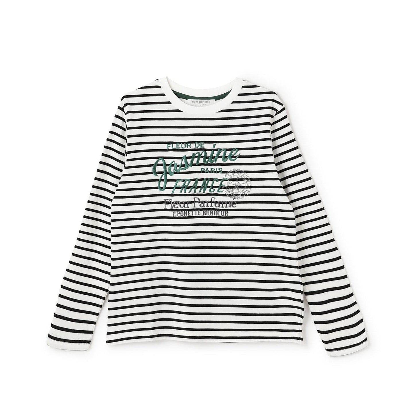 【GOOD PRICE】埃菲爾鐵塔徽章長袖T恤