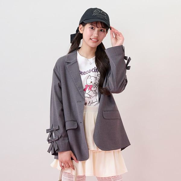 西裝領蝴蝶結夾克