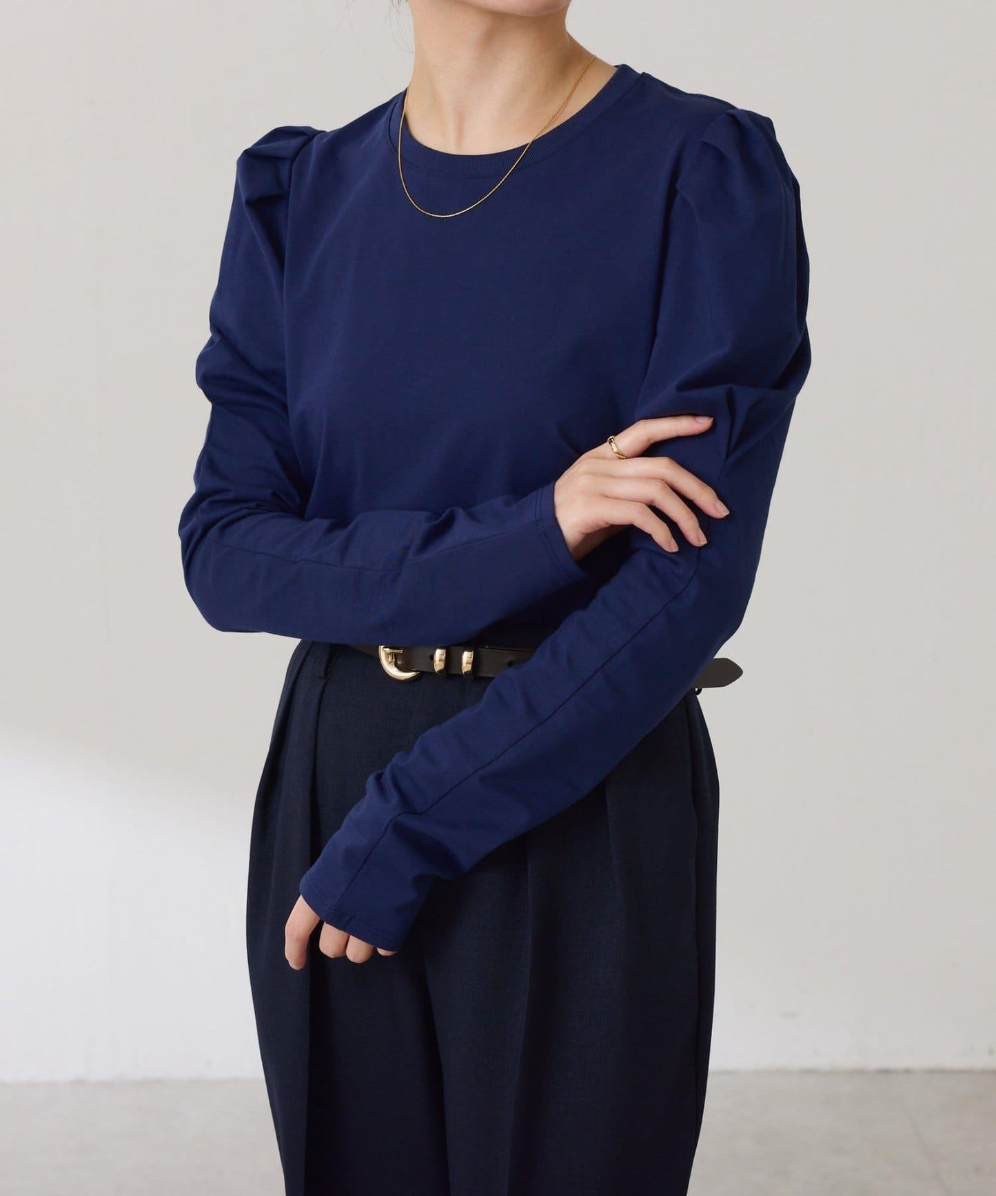 泡泡袖針織衫
