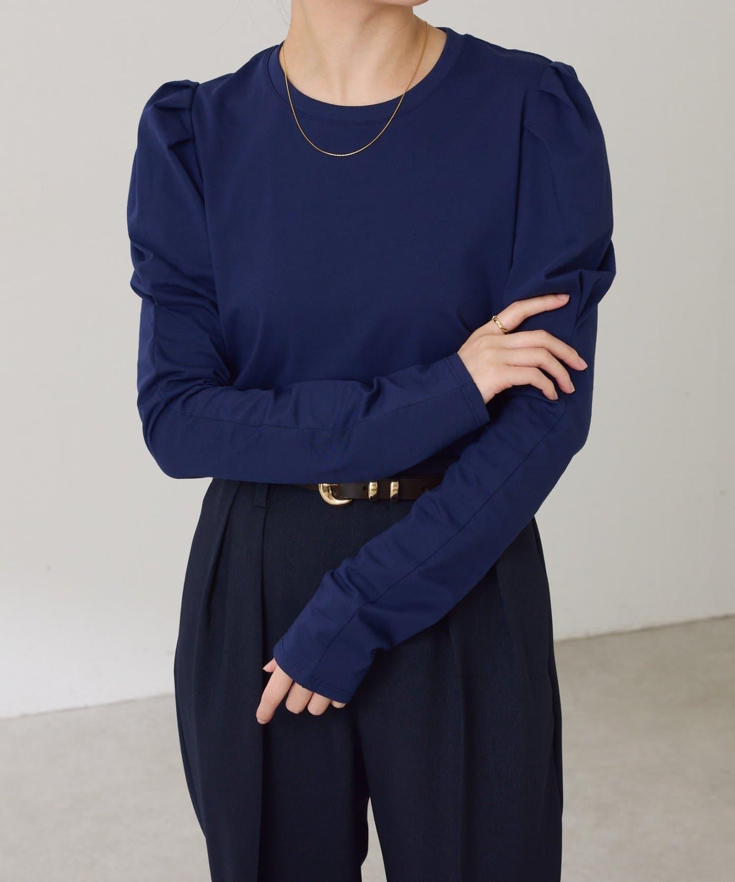 泡泡袖針織衫