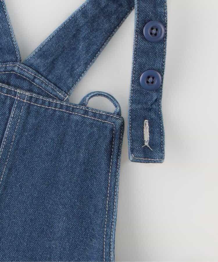 側邊荷葉邊牛仔連衣裙