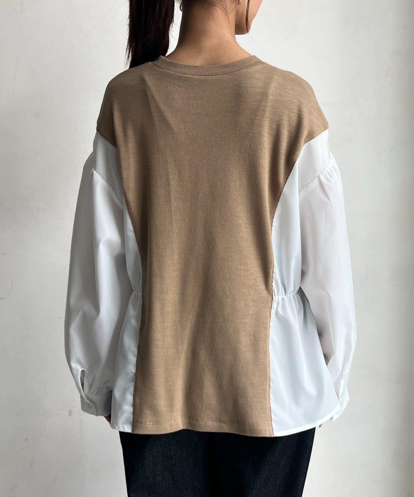 拼接套頭衫