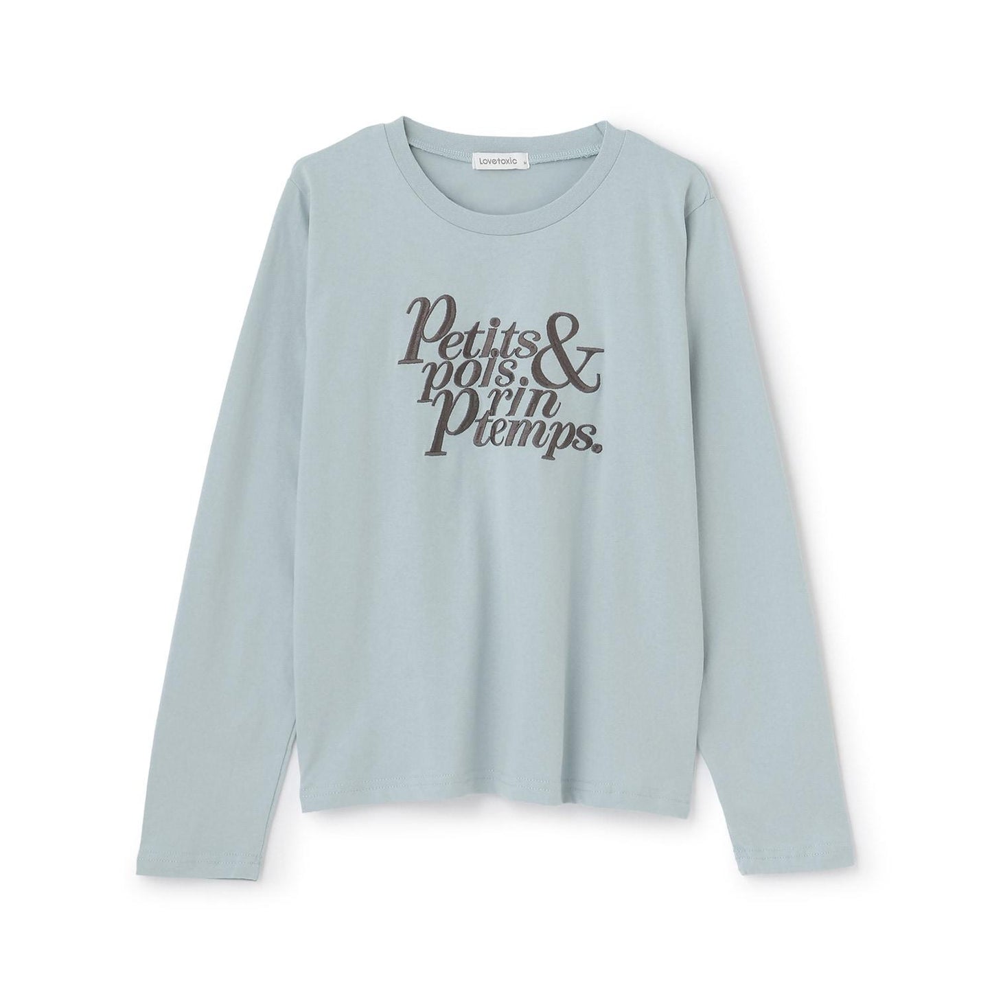 logo刺繡長袖T恤