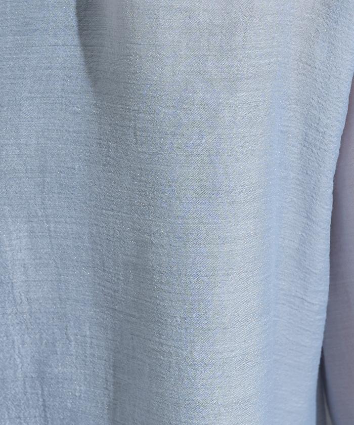 泡芙袖蝴蝶結兩穿襯衫