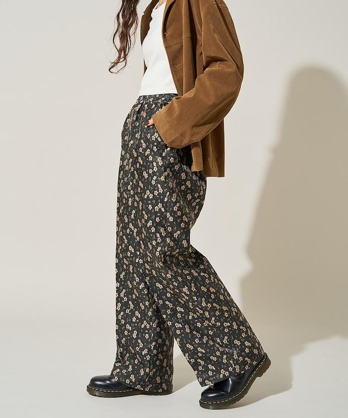 花卉提花長褲<可搭配套裝>