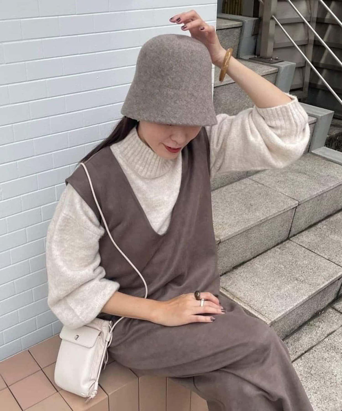 【優先】犛牛毛高領套頭毛衣