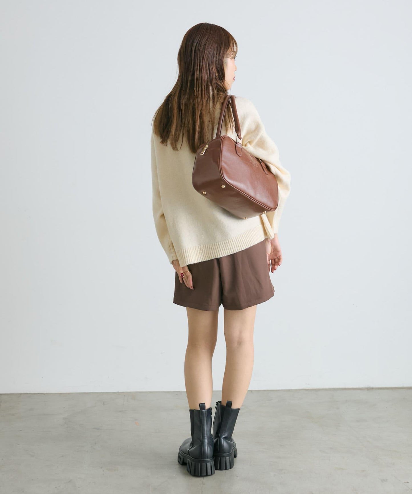 【w closet】開衩迷你裙褲