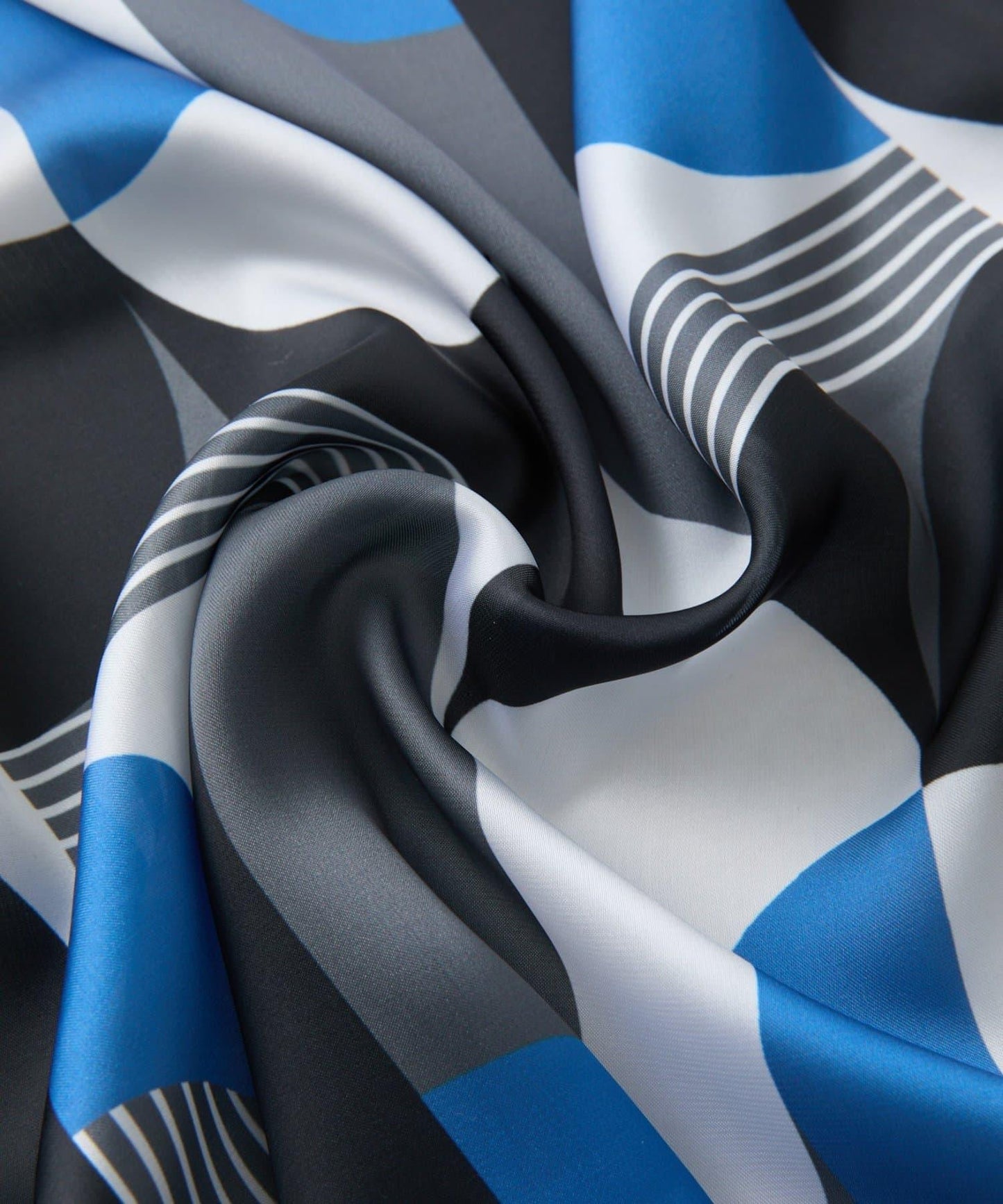 幾何圖案絲巾 70×70