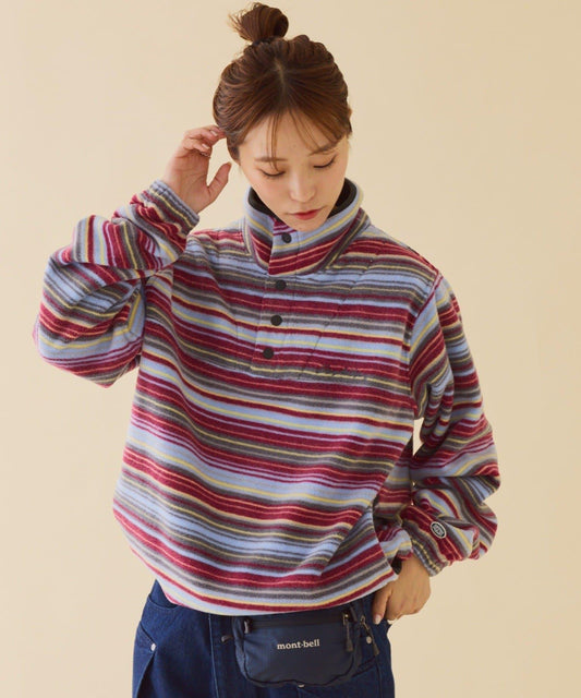 【DISCUS】羊羔絨半開扣套頭衫