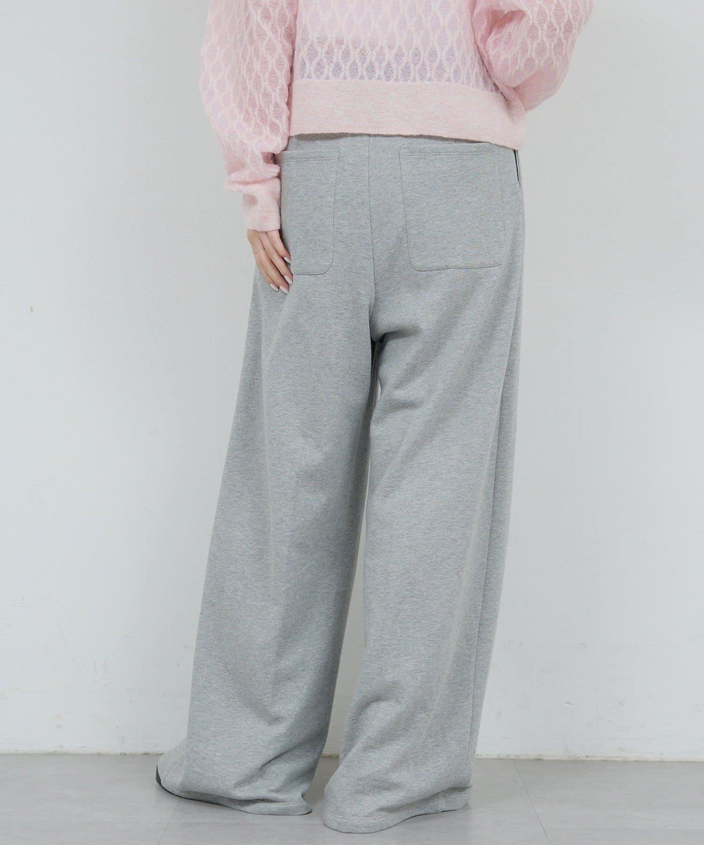 【HERITANOVUM】毛圈布褶皺寬鬆長褲