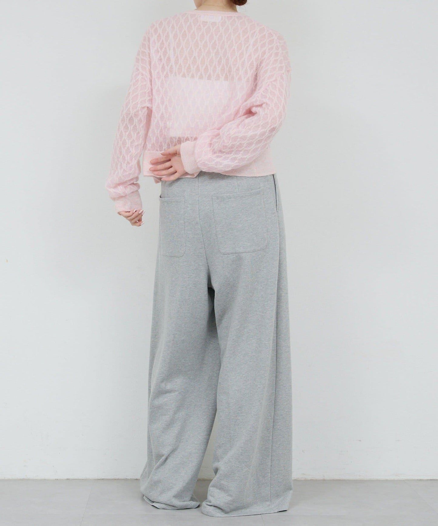 【HERITANOVUM】毛圈布褶皺寬鬆長褲