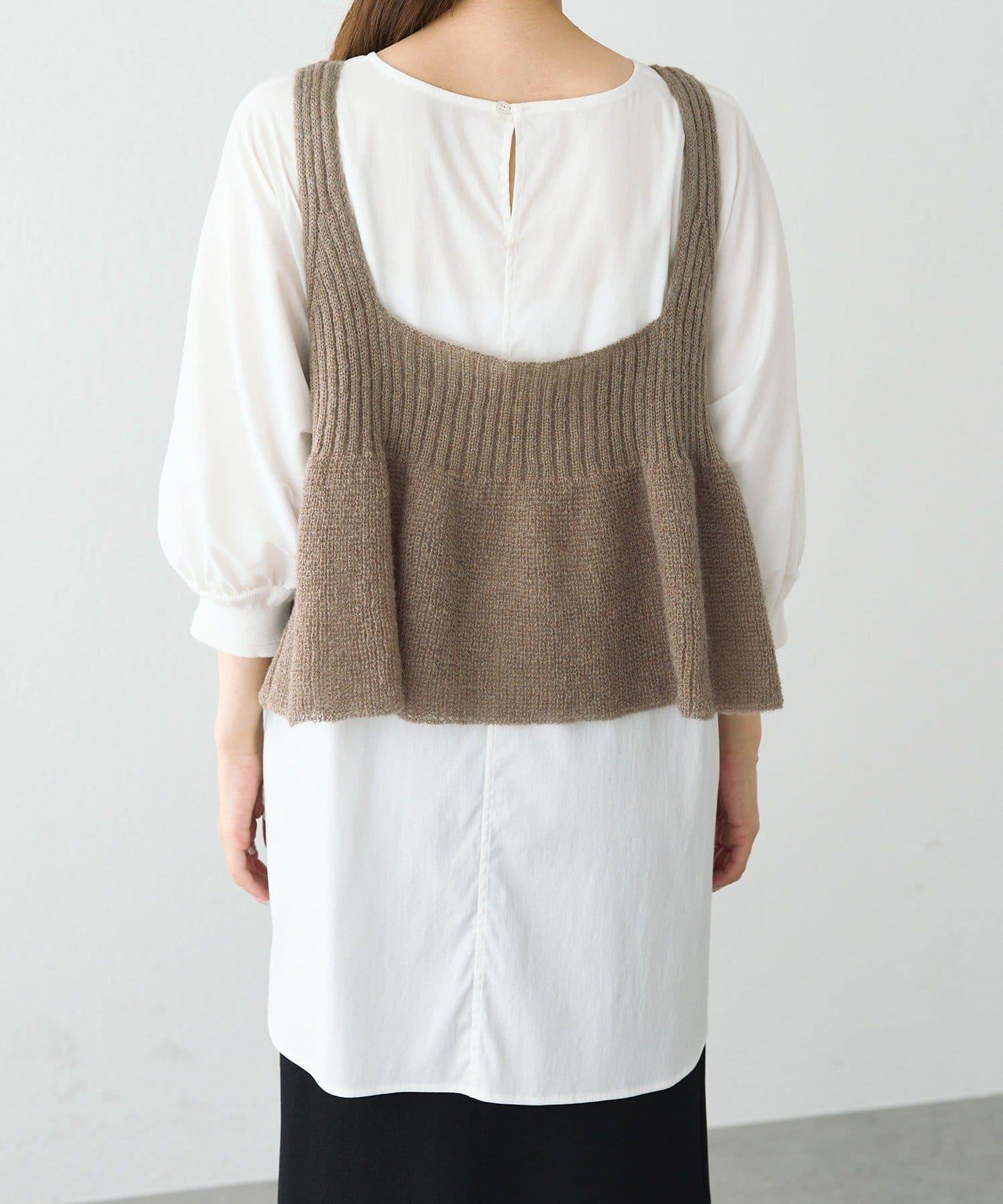 【25AW新色展開/リバイバル】ニットフレアビスチェ