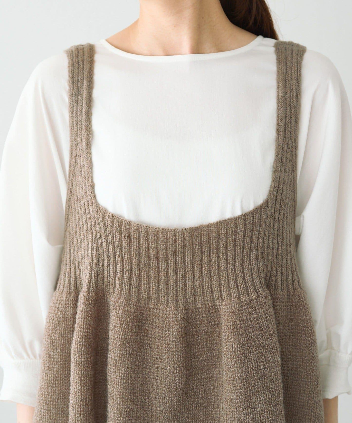 【25AW新色展開/リバイバル】ニットフレアビスチェ